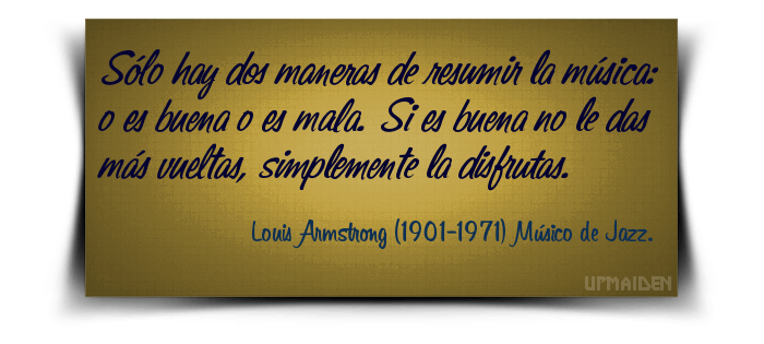 Sólo hay dos maneras de resumir la música